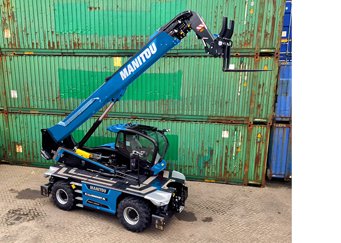 Manitou MRT2260 roterende verreiker huren Ecranes minihijskraan kraan huren Ecranes