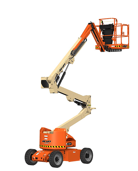 JLG E450AJ knikarmhoogwerker 100% elektrisch Ecranes huren