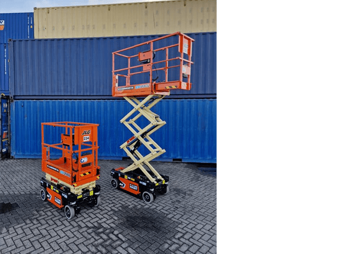 JLG ES1330L schaarhoogwerker Ecranes huren