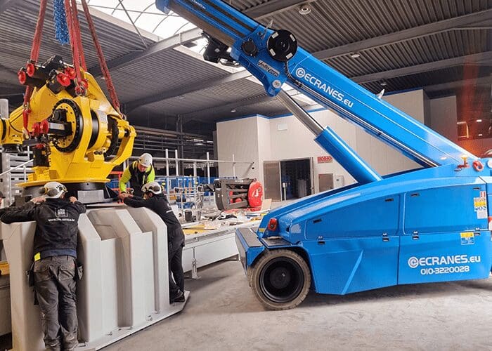 Valla V210R 21 tons Pick & Carry kraan 100% elektrisch huren Ecranes