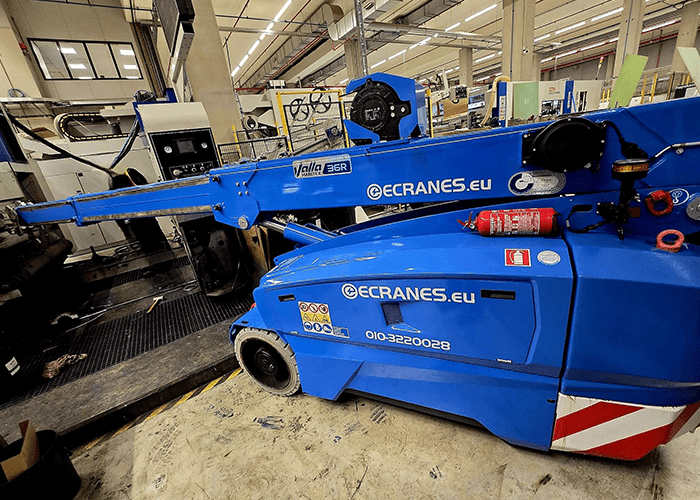 Valla V36R 3.6t pick & Carry kraan 100% elektrisch huren Ecranes