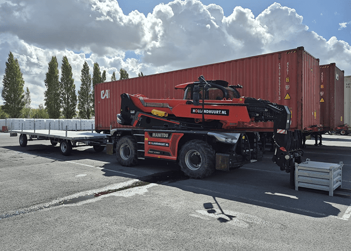 Platte wagen 8000x2400 WLL 8 ton Ecranes huren