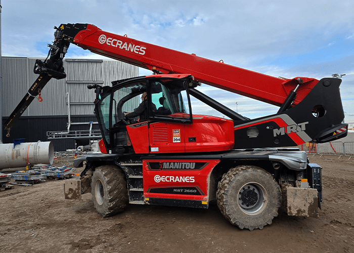 Roterende Verreiker Manitou 2660 met machinist huren bij Ecranes